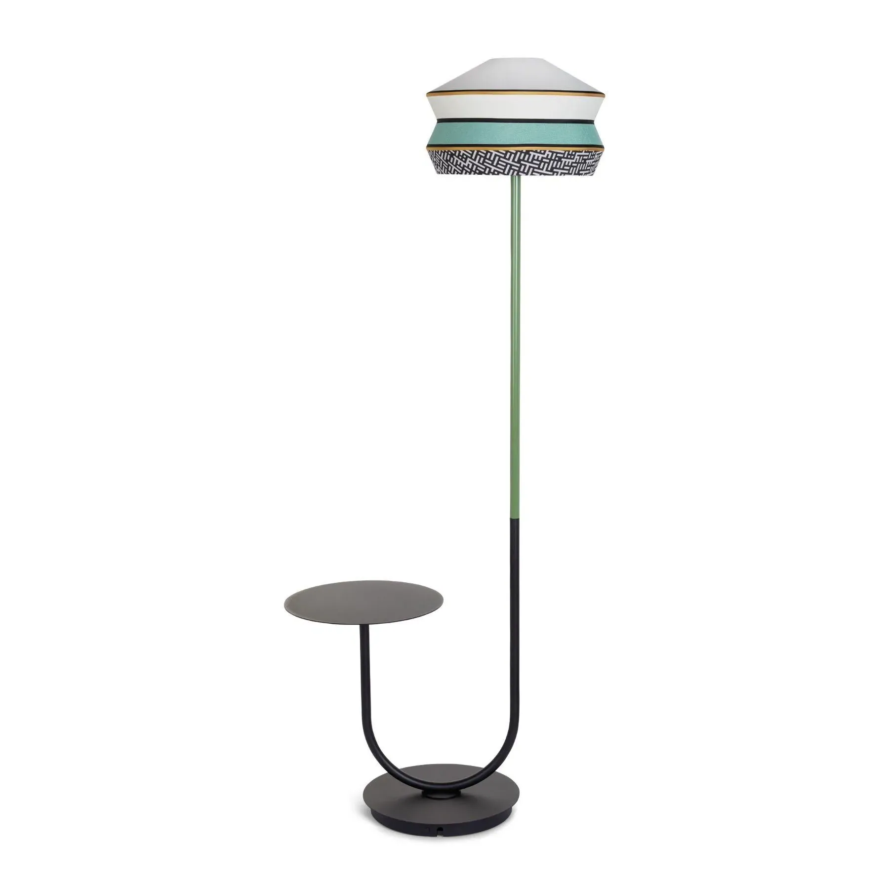 Outdoor Floor Lamp with Table - Yellow