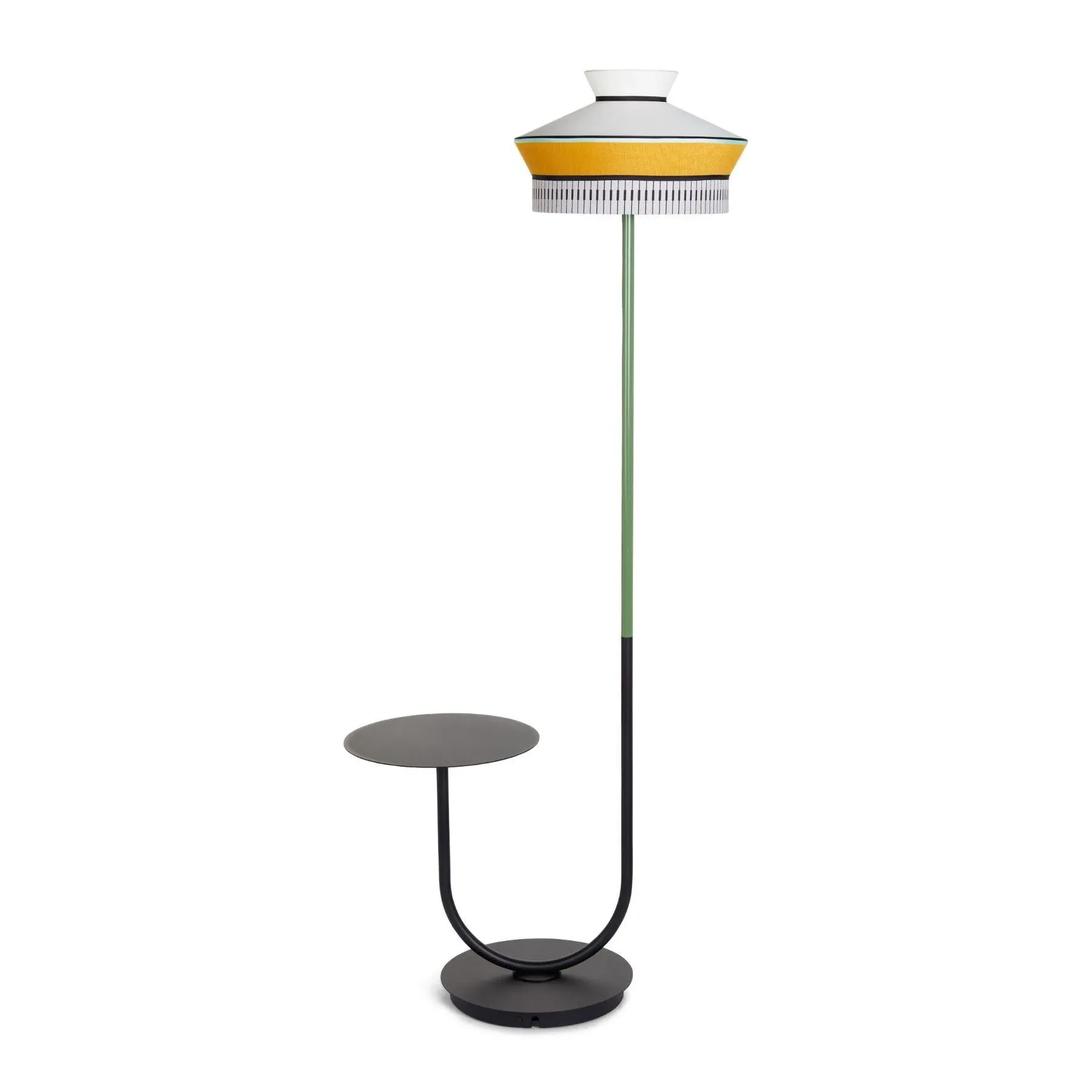 Outdoor Floor Lamp with Table - Yellow