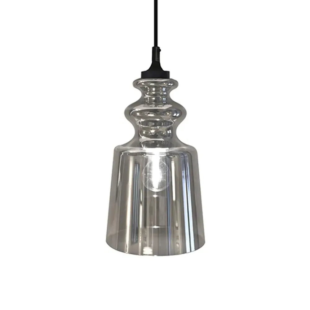 Pendant Light with Glass Shade - Chrome image