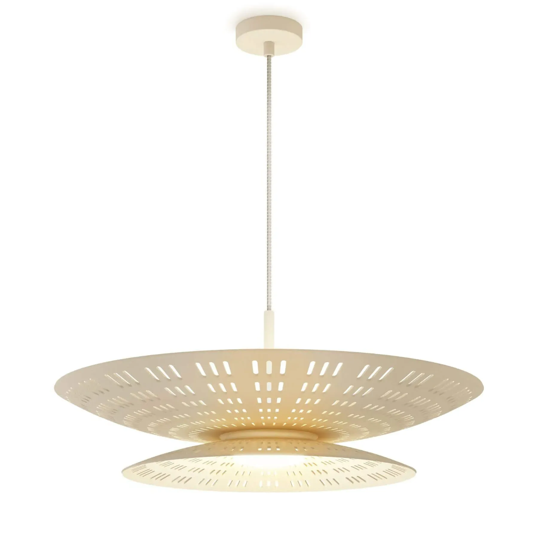 Pendant Light with Laser Cuts - Recycled Acrylic image