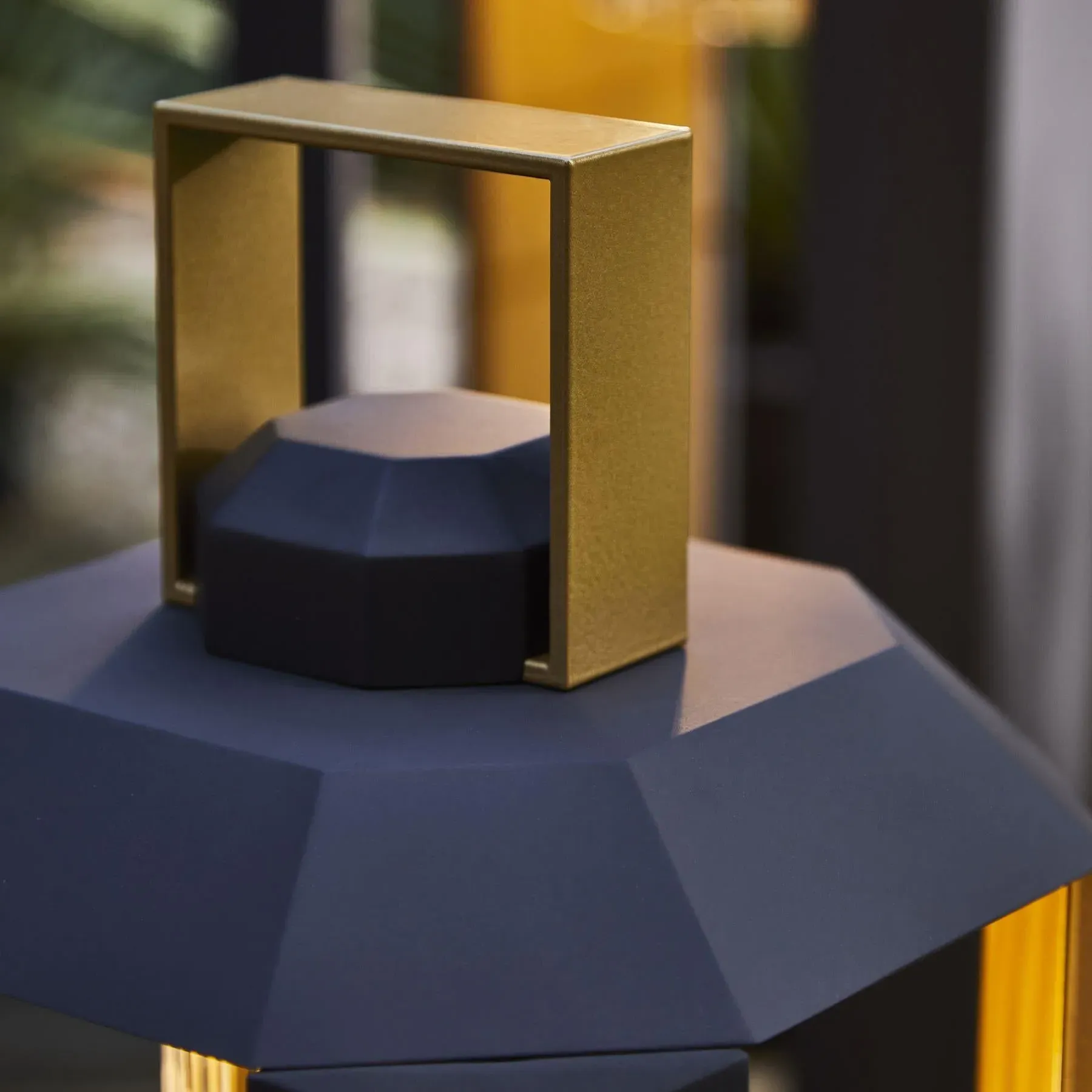 Small Cube Outdoor Light Wired - Bronze, Composite