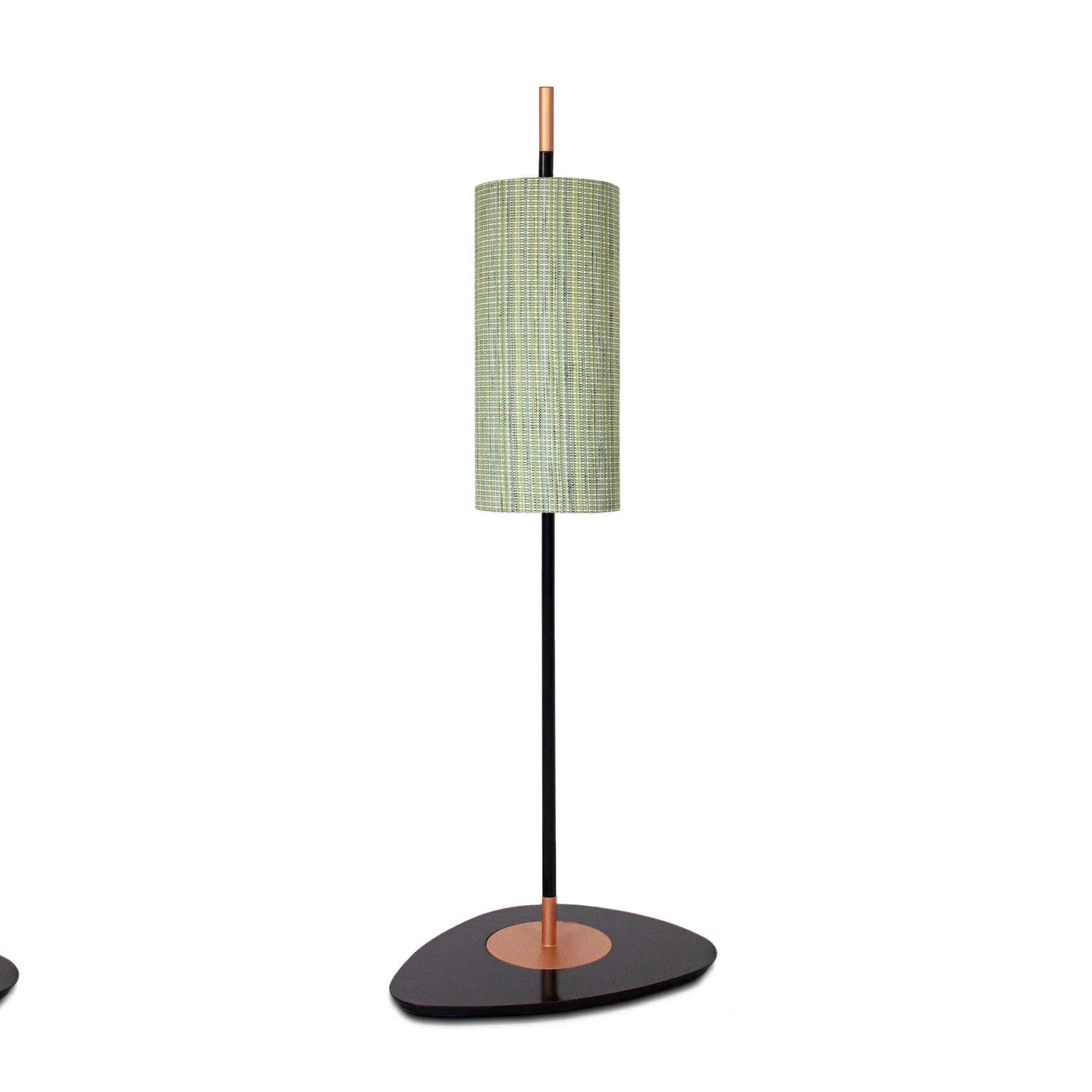Small Outdoor Floor Lamp - Black, Fabric Shade image