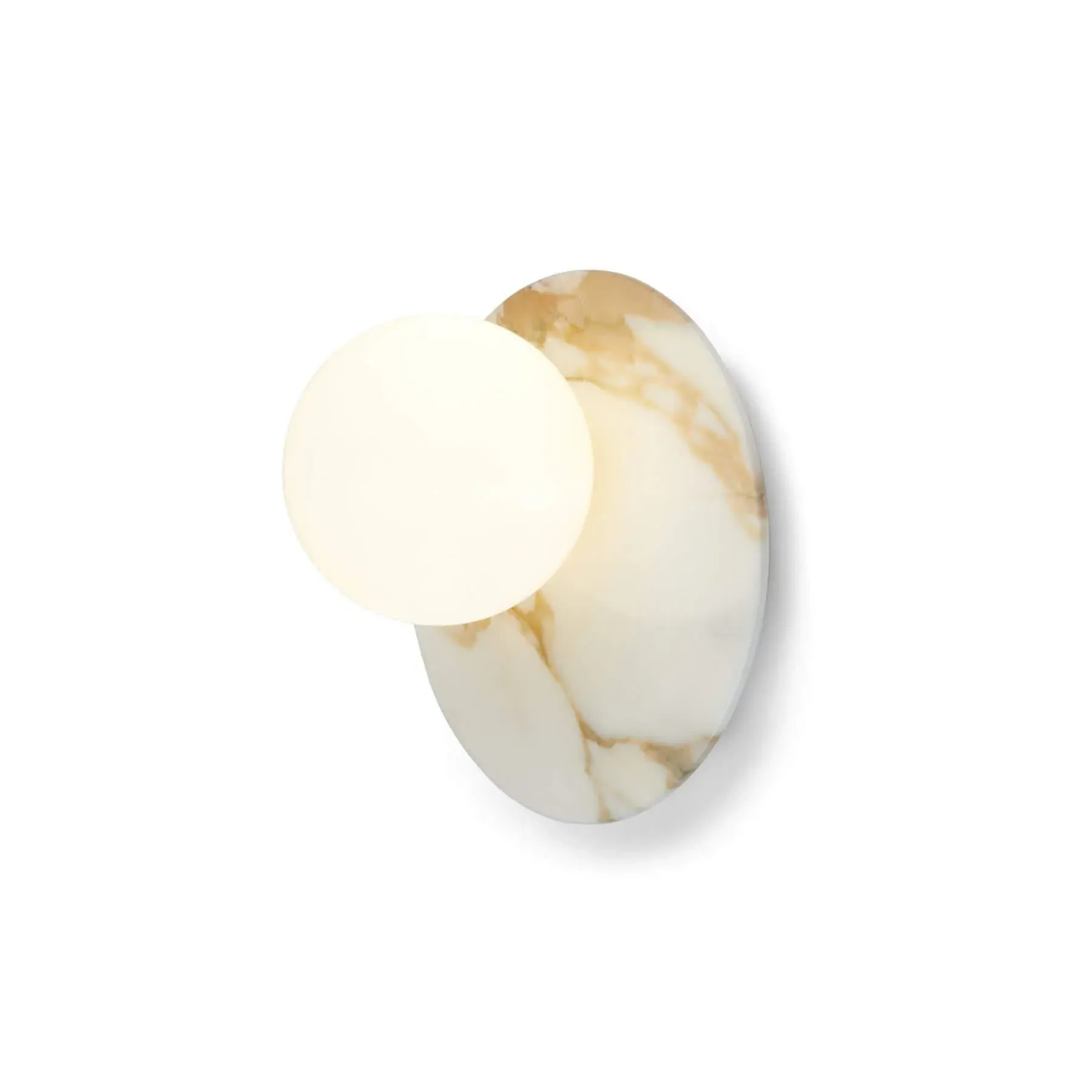 Wall Light with Marble Base - Green, Marble