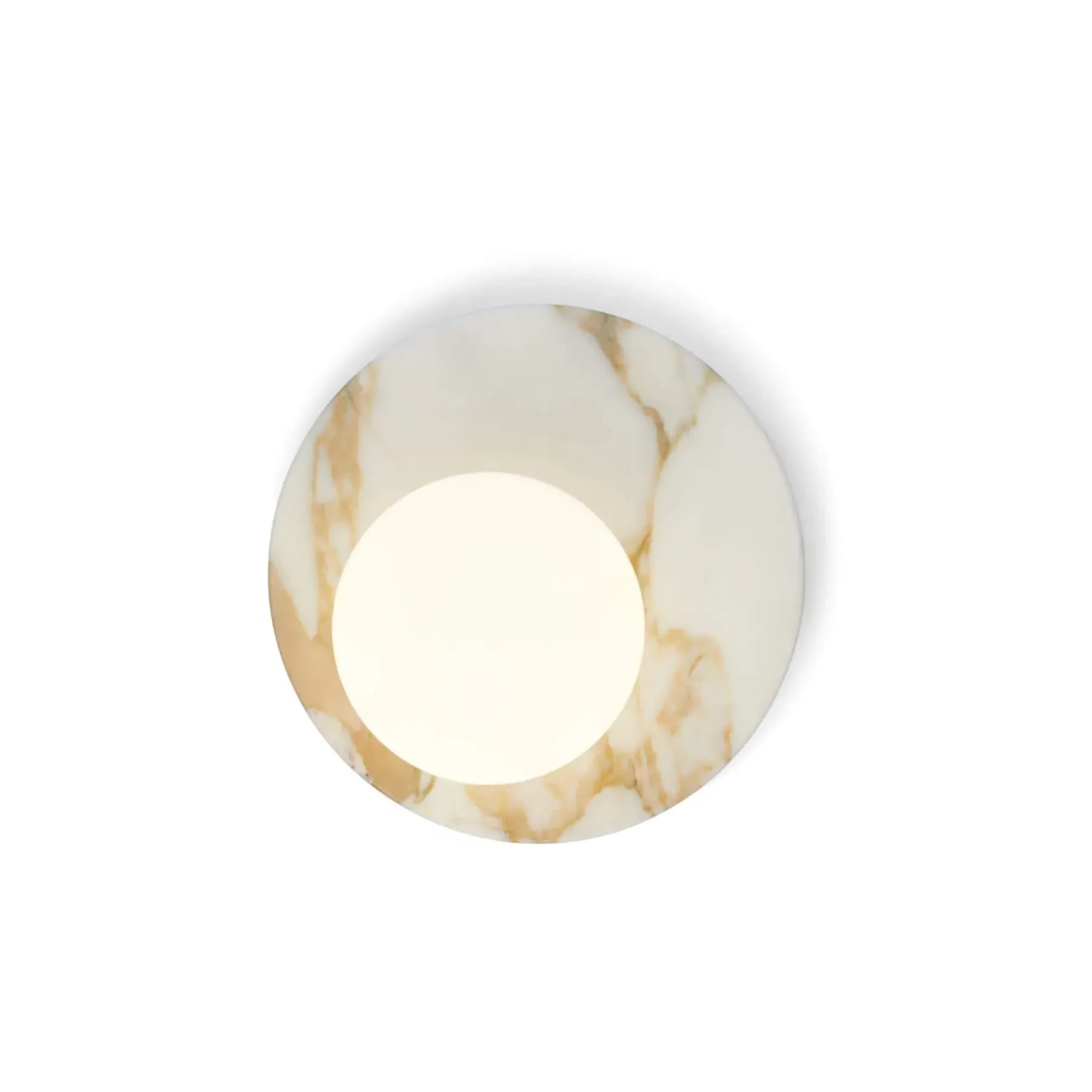 Wall Light with Marble Base - Green, Marble