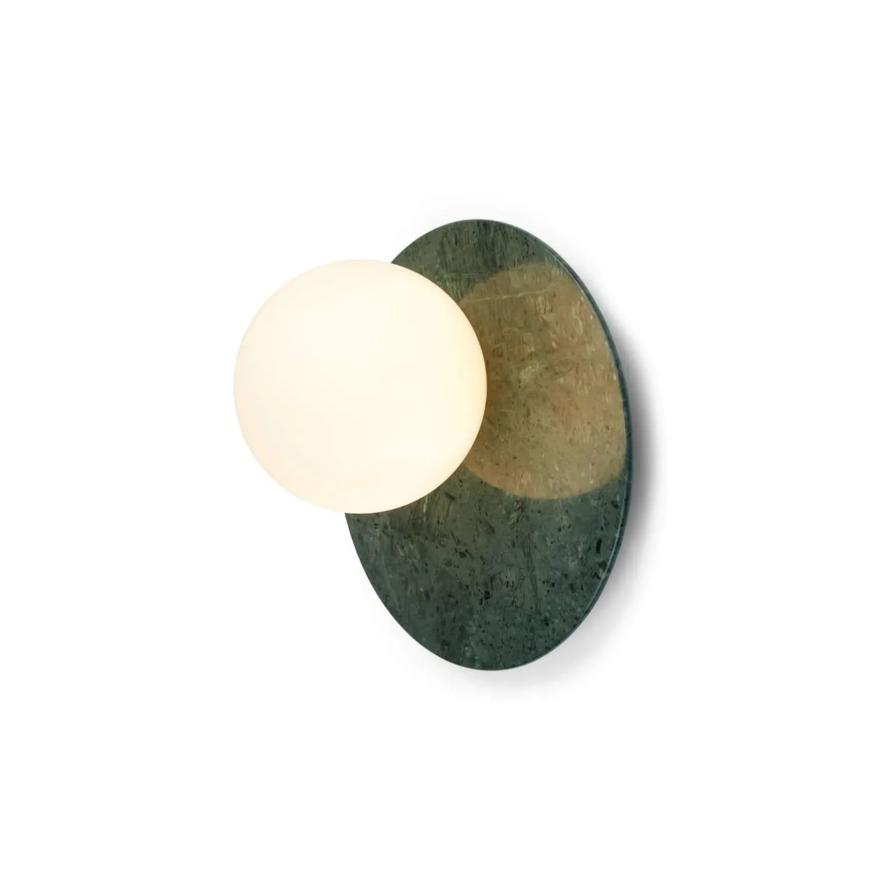 Wall Light with Marble Base - Green, Marble image