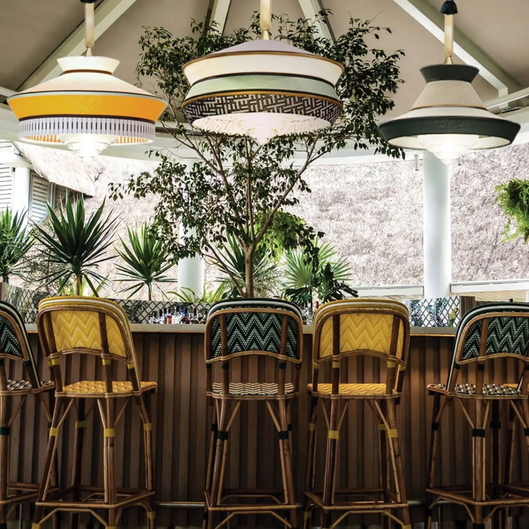 XL Outdoor Pendant Light IP65 - Mint, Fabric