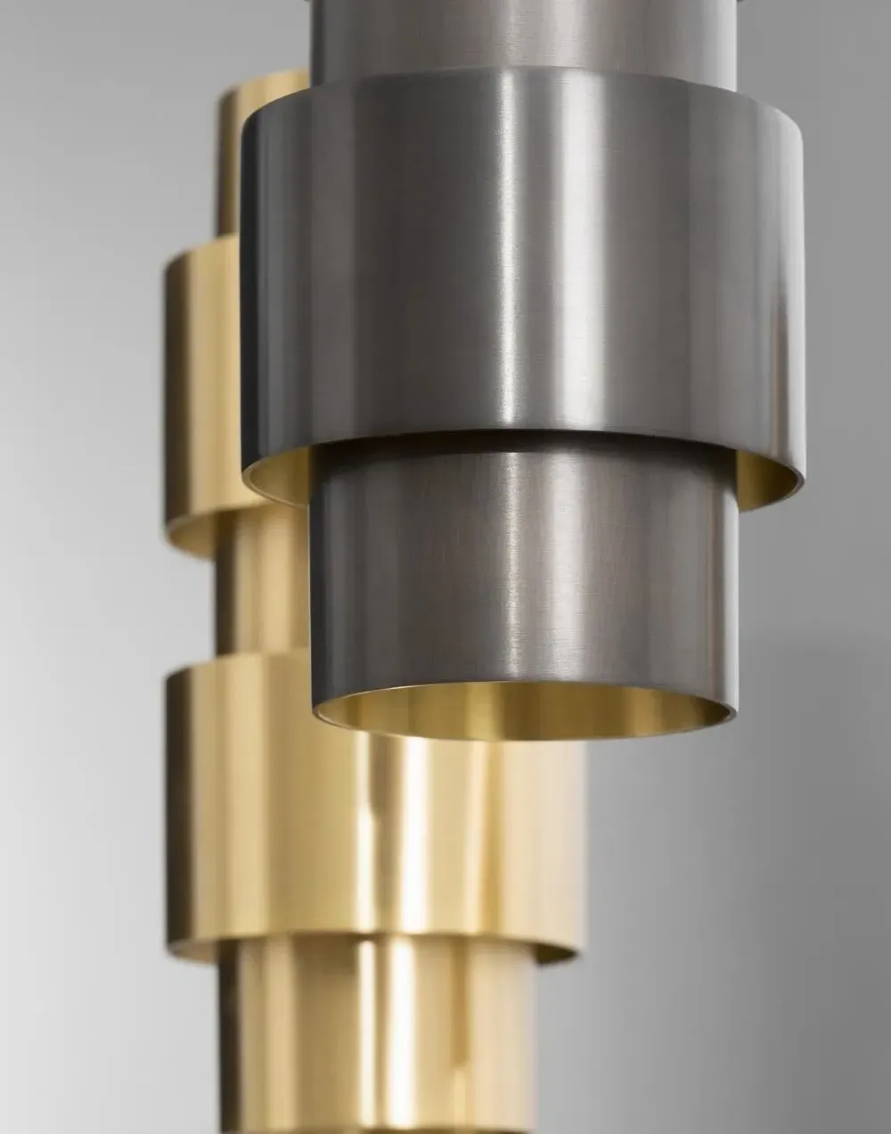 5-Light Ring Cluster Pendant - Satin Brass