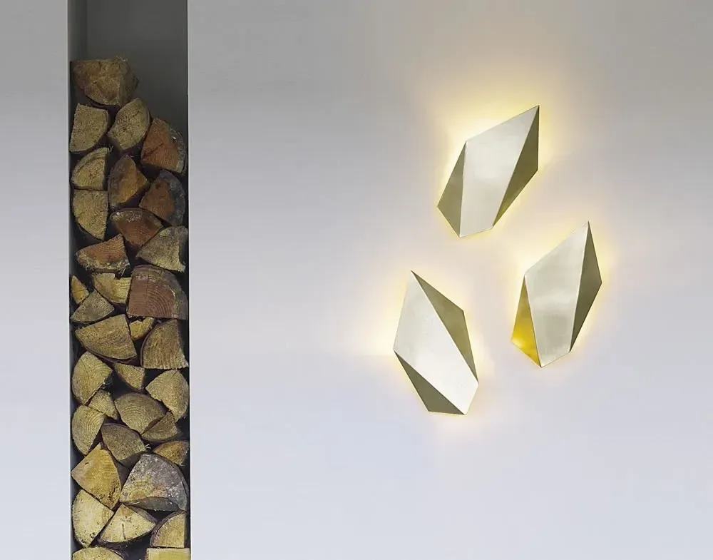 Abstract Wall Light - Satin Brass