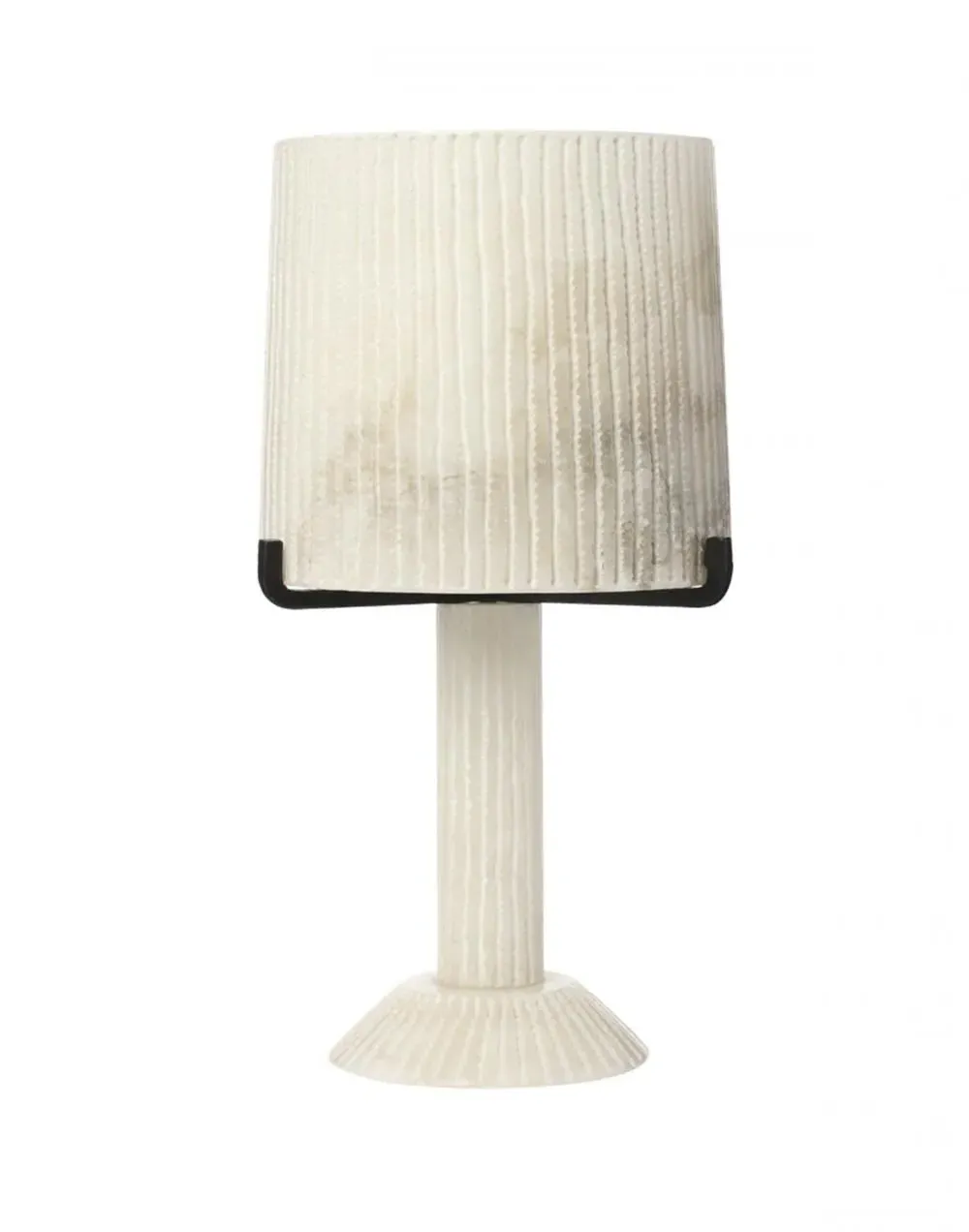 Acropolis Table Lamp - White, Alabaster