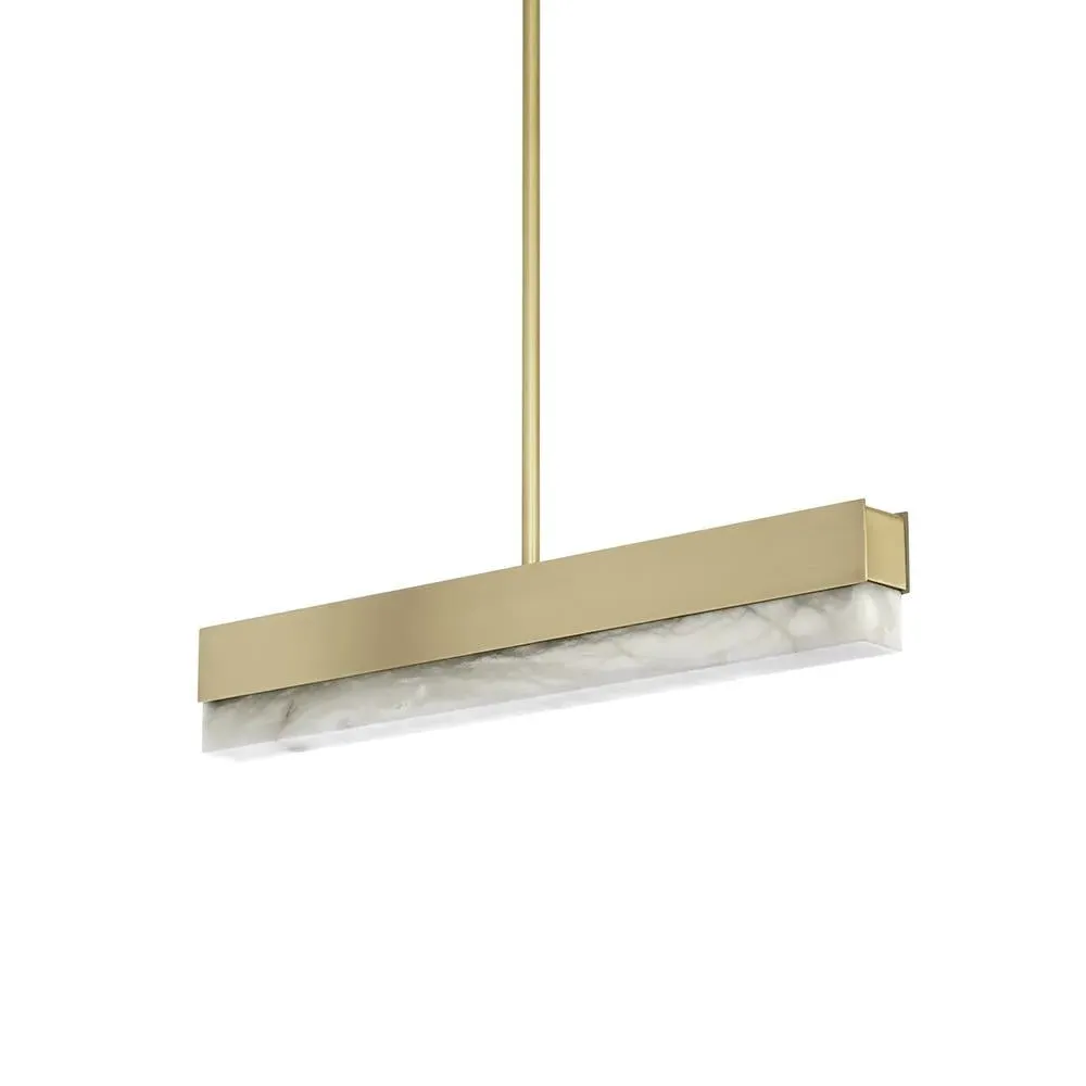 Artes 1200 Pendant Light - Brass, Alabaster