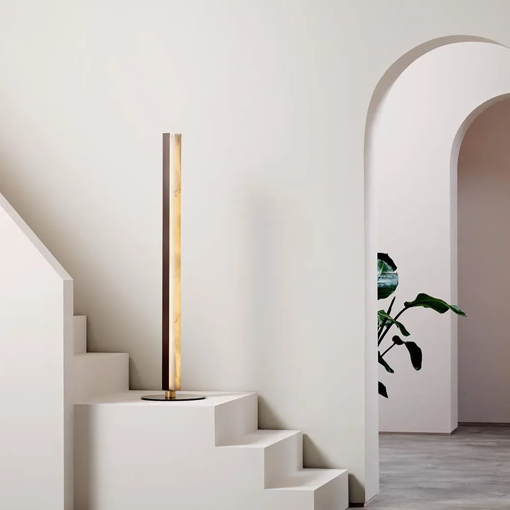 Artes Floor Light - Bronze, Alabaster