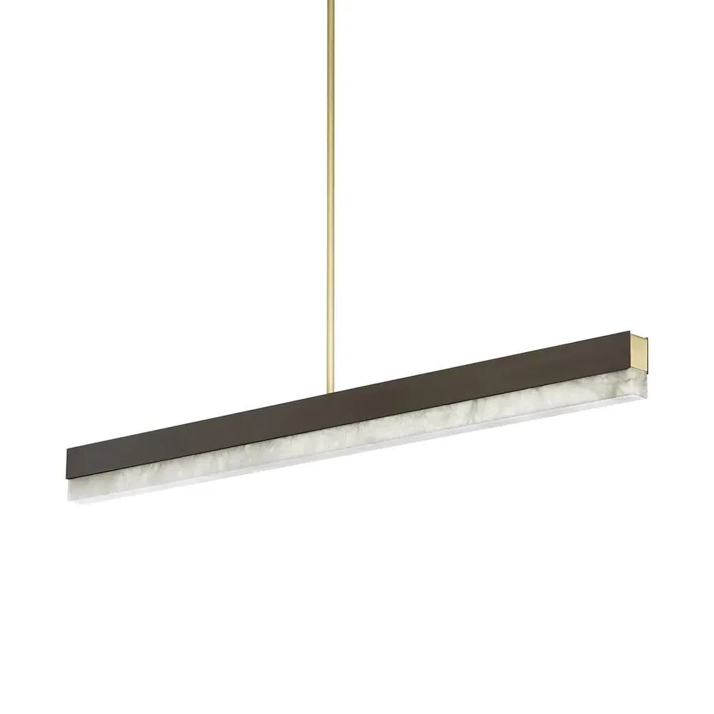Artes Pendant Light - Bronze, Alabaster