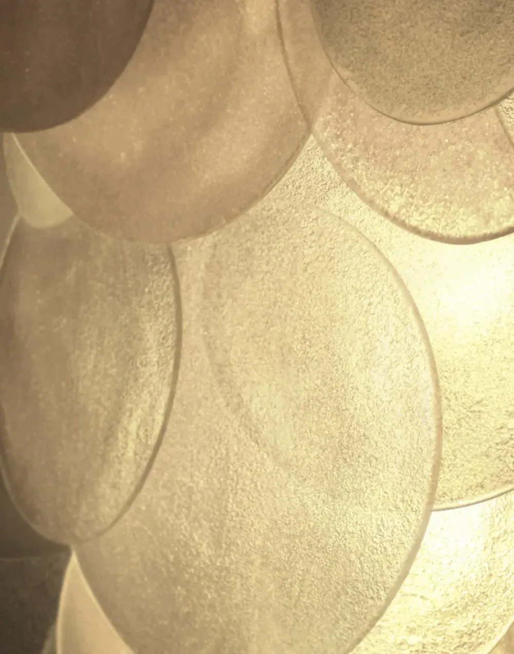 Cascade Chandelier with Glass Droplets - Brass