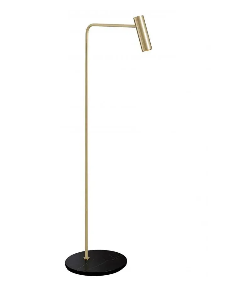 CTO Heron Floor Light - Satin Brass