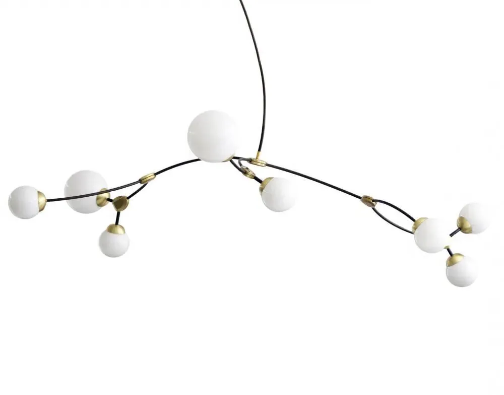 CTO Ivy 8 Pendant Light - Opal Glass