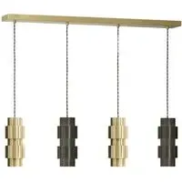 CTO Ring Cluster 4 Pendant Light - Satin Brass