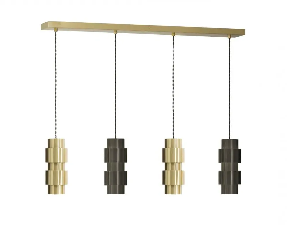 CTO Ring Cluster 4 Pendant Light - Satin Brass