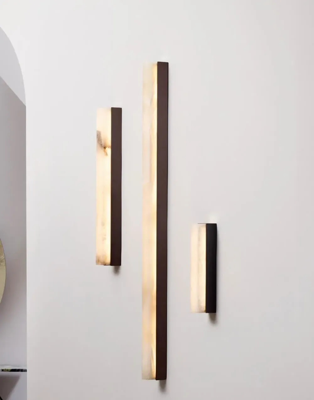 IP44 Wall Light with LED - Bronze, Brass