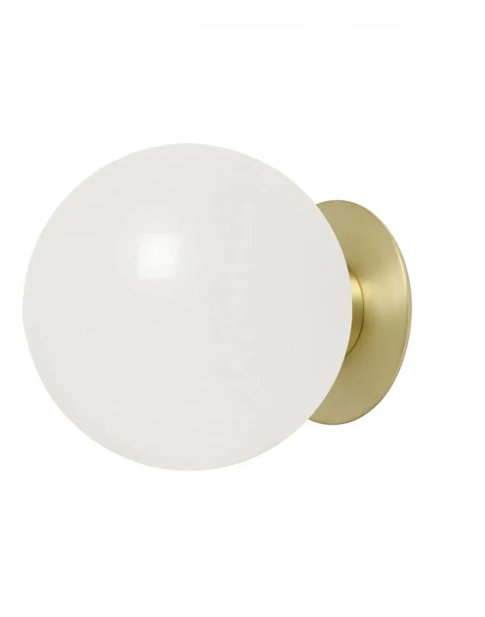 Large Flush Light Ceiling/Wall - Brass, Metal image