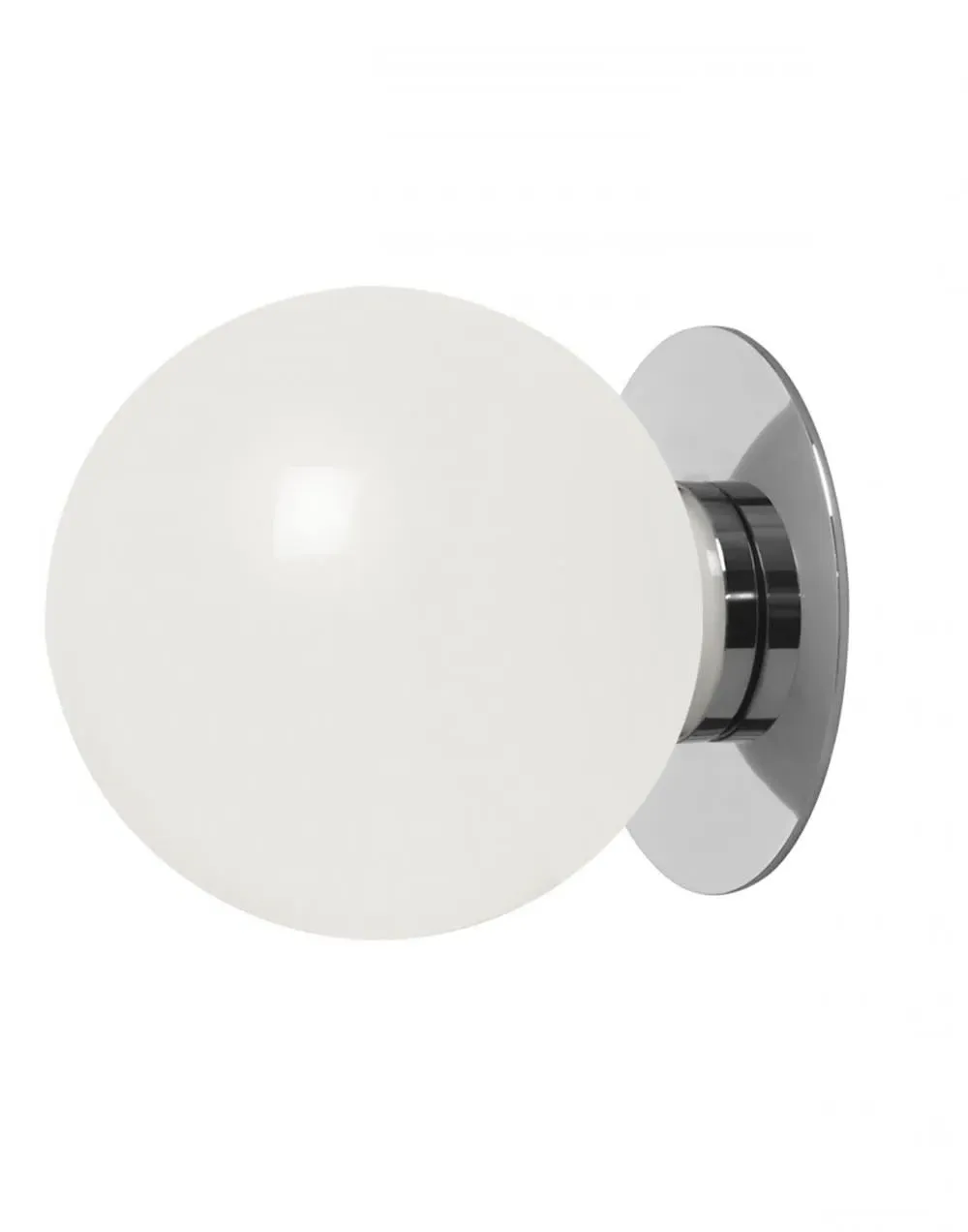 Large Flush Light Ceiling/Wall - Nickel, Metal