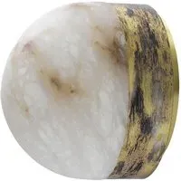 Lucid Ceiling Wall Light - Alabaster, Brass