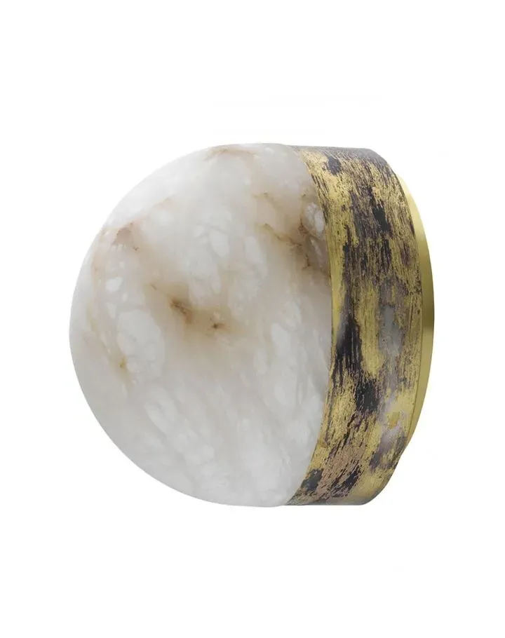 Lucid Ceiling Wall Light - Alabaster, Brass image