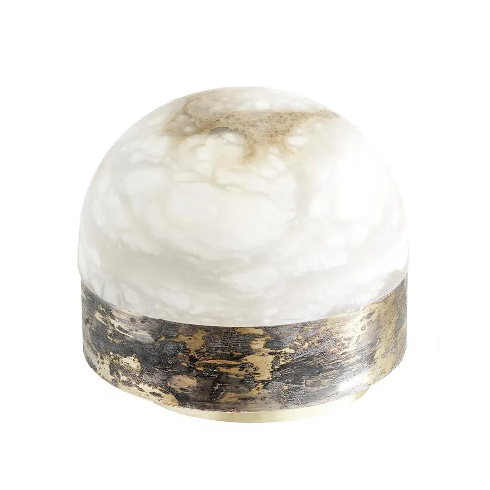 Lucid Table Lamp - Alabaster, Brass