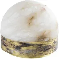 Lucid Table Lamp - Alabaster, Brass