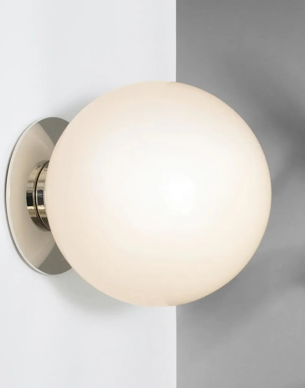 Medium Flush Light Ceiling/Wall - Nickel, Metal