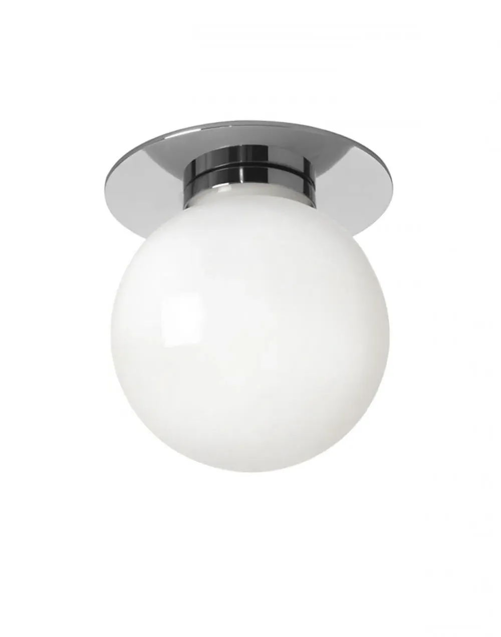 Medium Flush Light Ceiling/Wall - Nickel, Metal