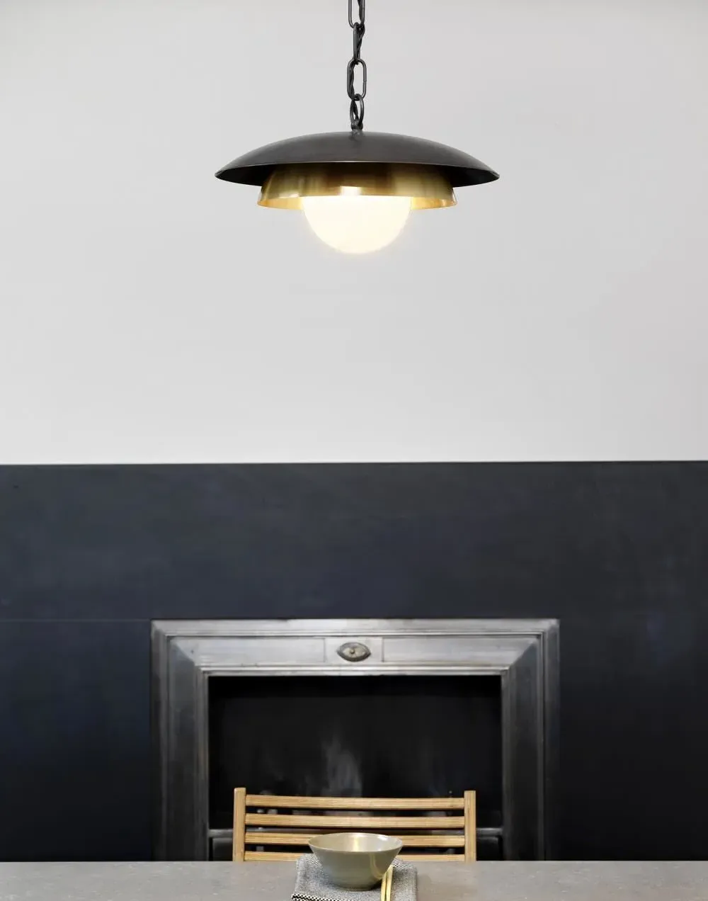 Pendant Light with Diffuser - Bronze, Metal