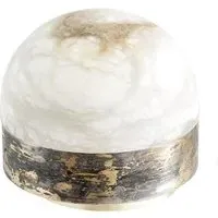 Table Lamp with Alabaster Shade - Brass, Metal