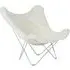 Iceland Mariposa Lounge Chair - White, Sheepskin