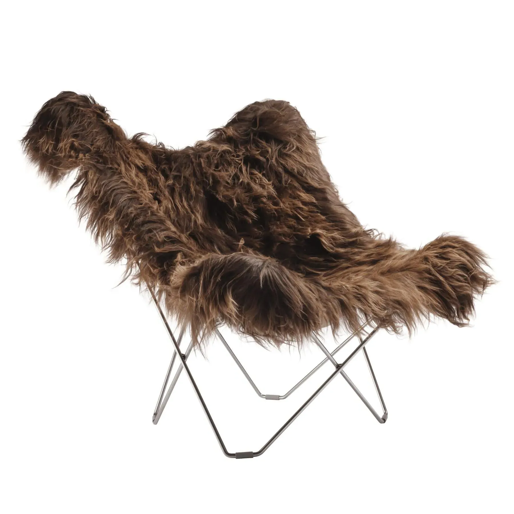 Iceland Mariposa Lounge Chair - White, Sheepskin