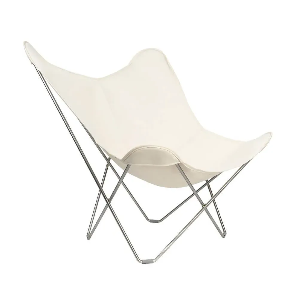 Mariposa Lounge Chair - Black, Cotton Canvas