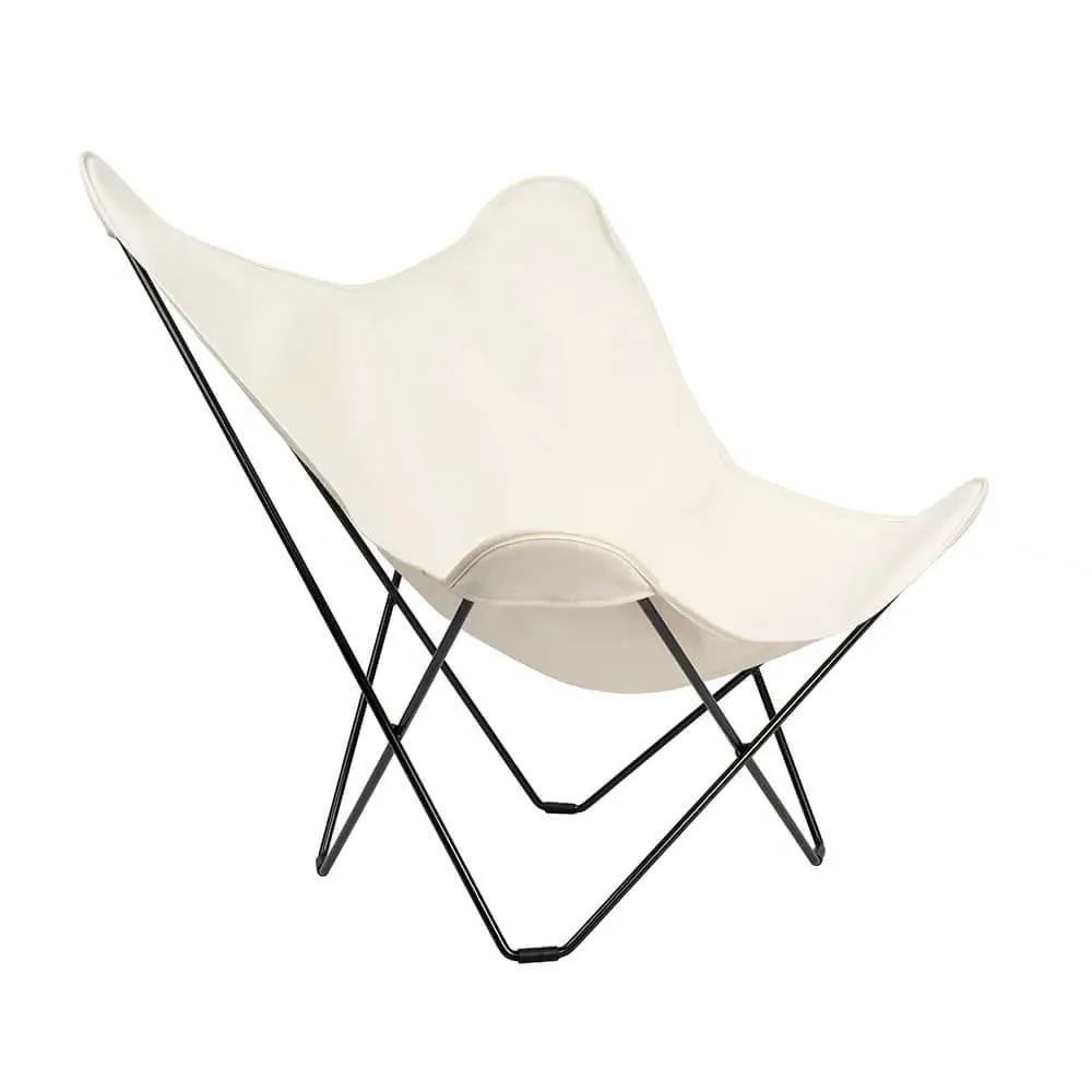 Mariposa Lounge Chair - Off White, Cotton Canvas