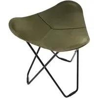 Pampa Flying Goose Stool - Green, Leather