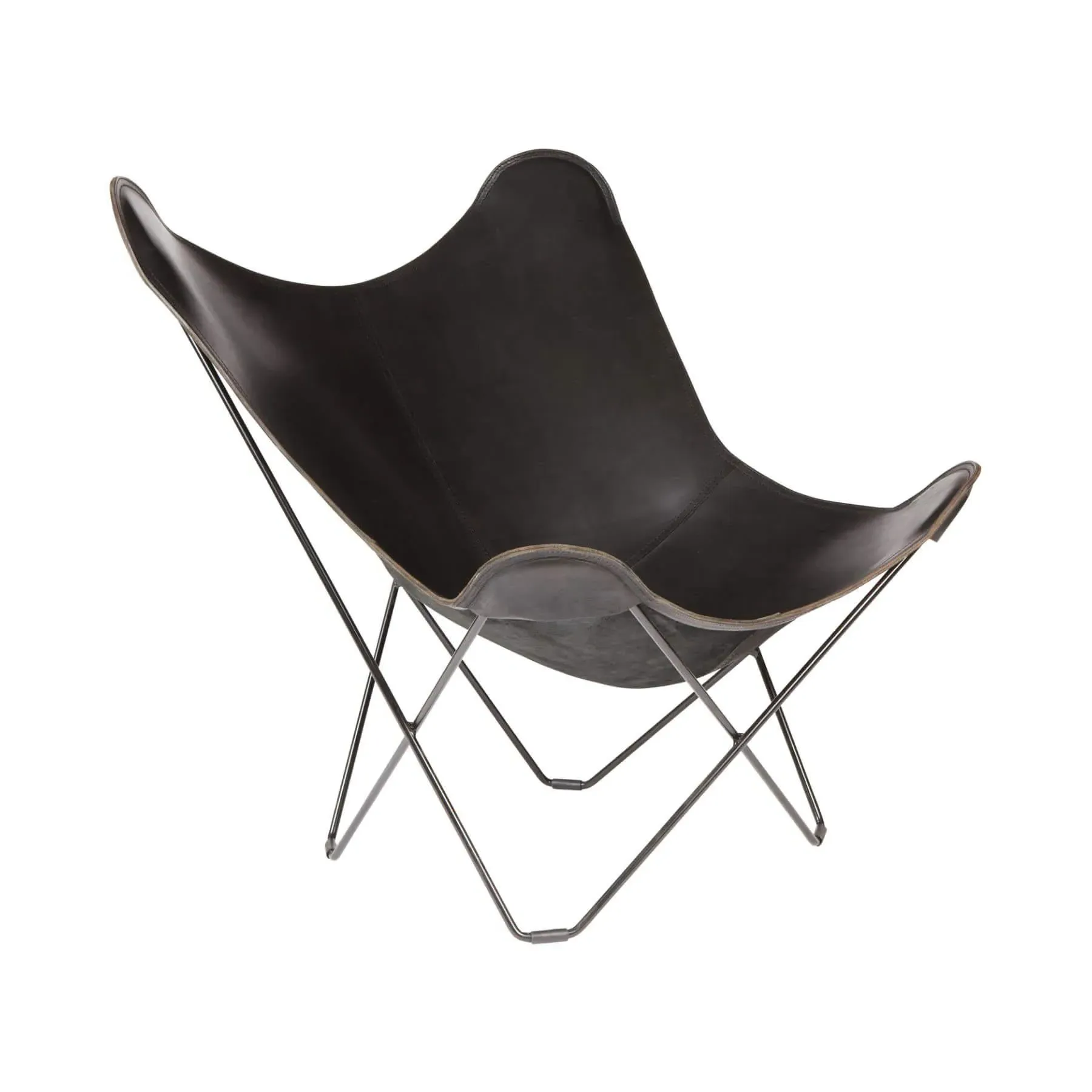 Pampa Mariposa Butterfly Chair - Black, Leather image