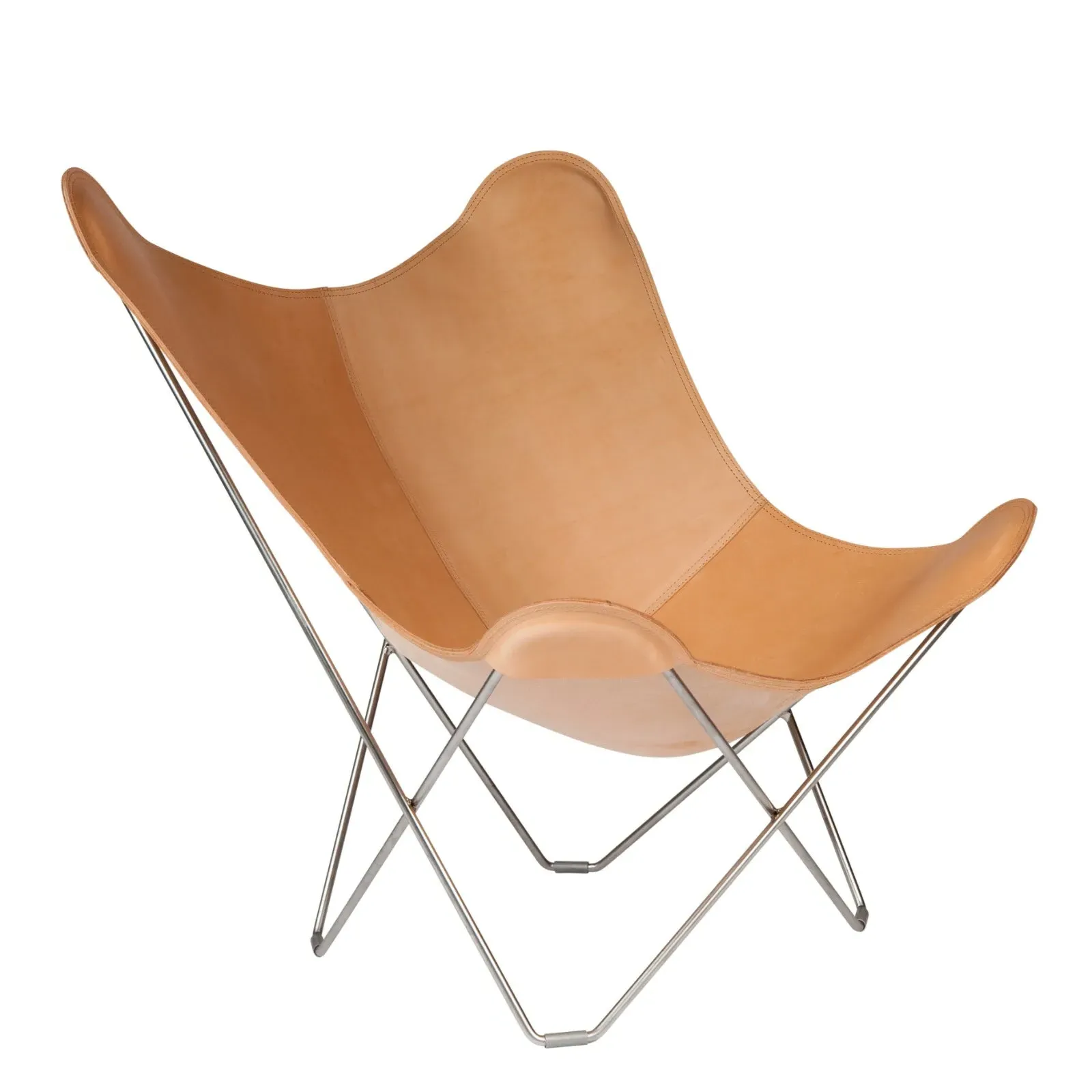 Pampa Mariposa Butterfly Chair - Nature, Leather