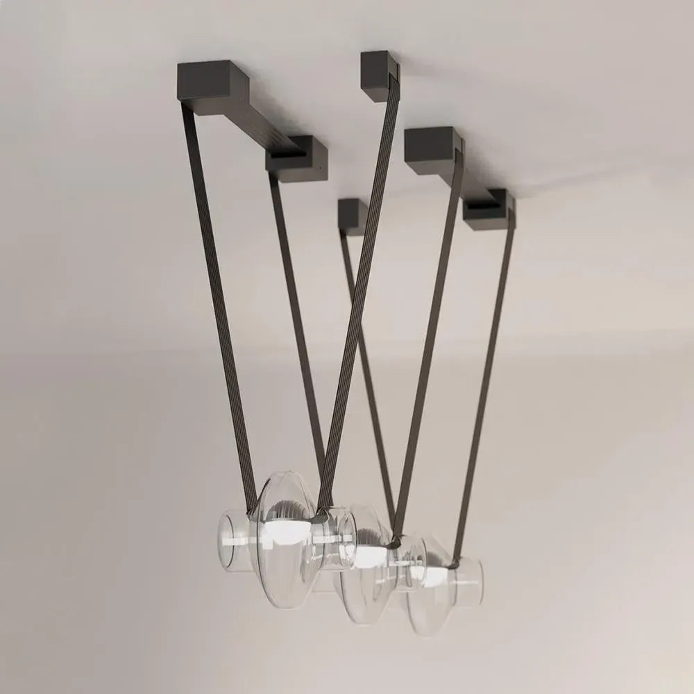 Etat-des-Lieux 61cm Pendant Light 3B - Transparent, Frosted