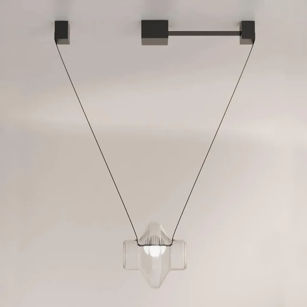 Etat-des-Lieux 61cm Pendant Light - Pink, Clear