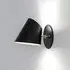Hartau 18cm Wall Light - Matt White, Black Oxidized