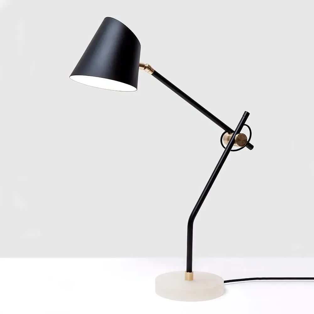 Hartau Table Light - Matt Black, Oxidized