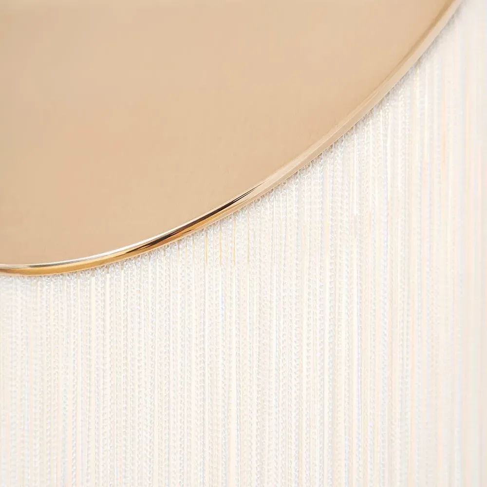 Long Wall Light with Fringes - Gold, Bronze