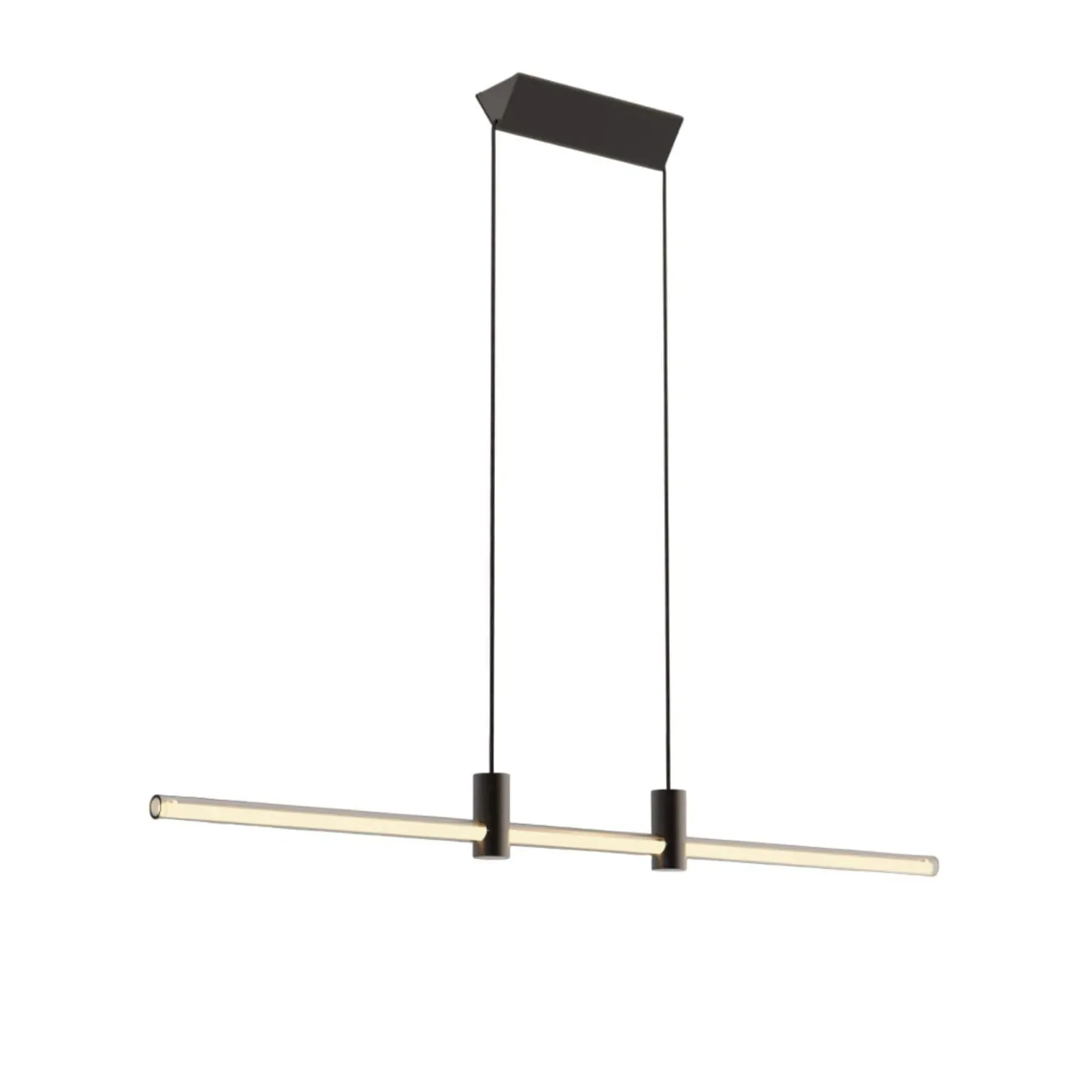 Ra Line Medium Pendant Light - Black, Anodized