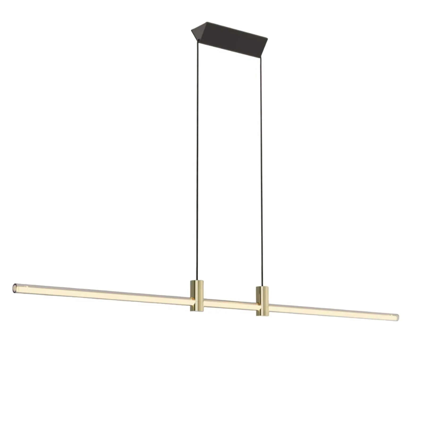 Ra Line Medium Pendant Light - Clear, Gold