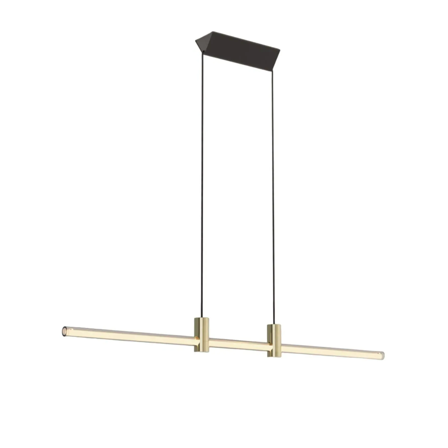 Ra Line Medium Pendant Light - Clear, Gold