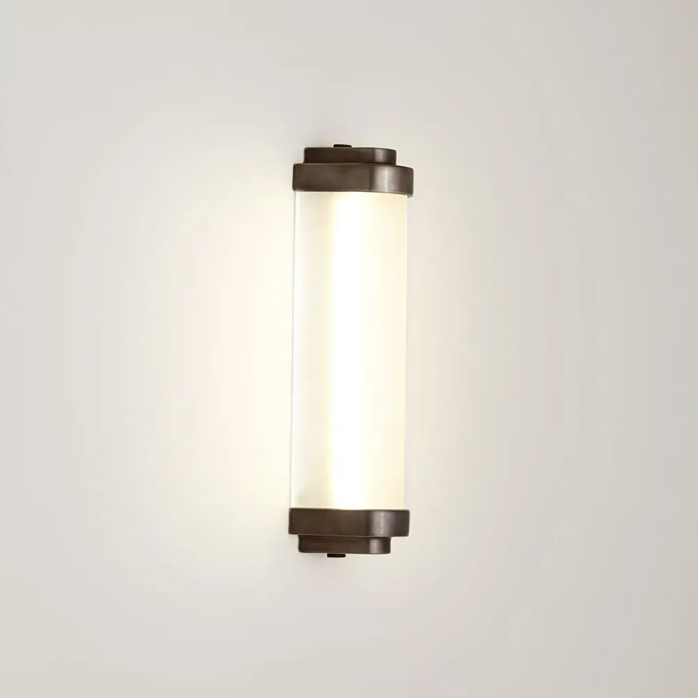 28cm LED Wall Light with Diffuser - Brass image