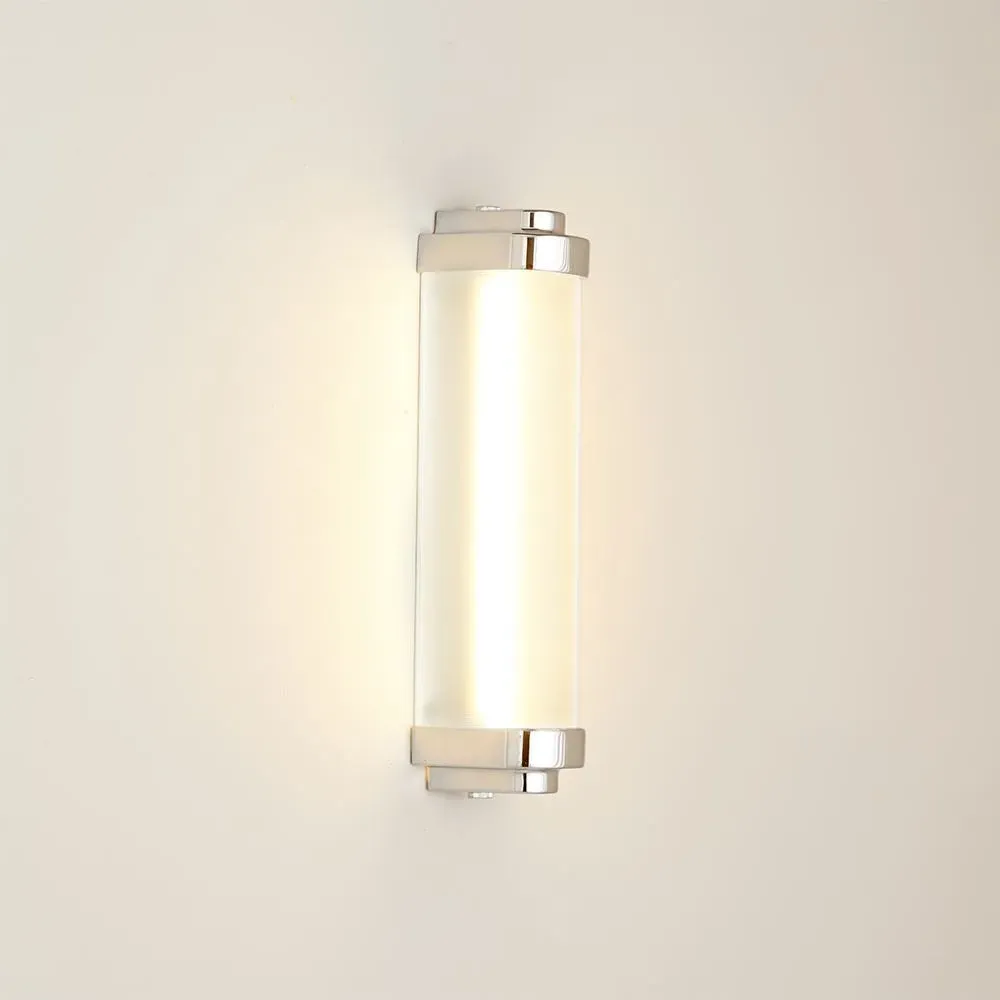 28cm LED Wall Light with Diffuser - Chrome