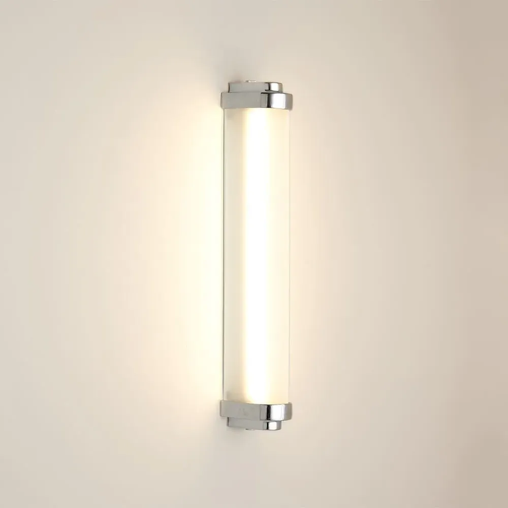 40cm LED Wall Light - Chrome, Metal